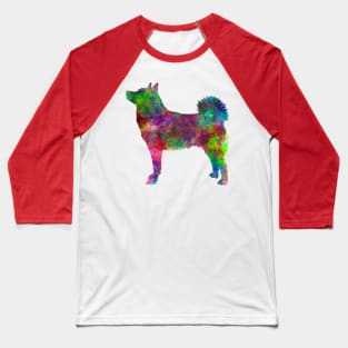 Norwegian Buhund in watercolor Baseball T-Shirt